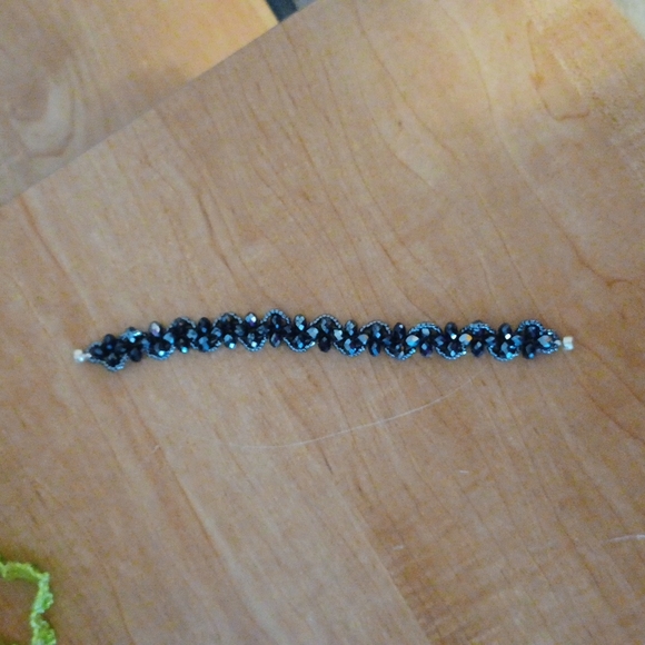 NWOT HANDMADE Black Beaded Bracelet - Picture 7 of 7